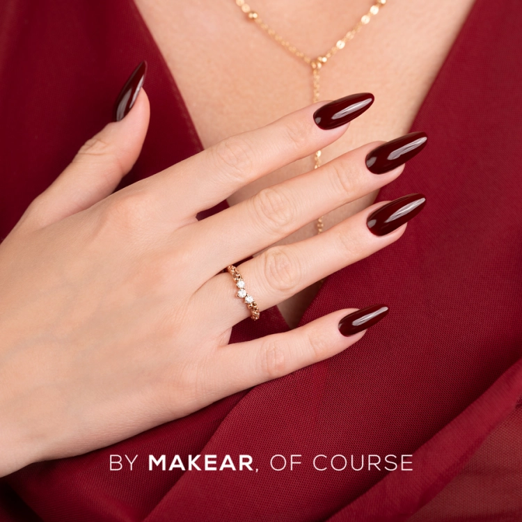 Makear 963 ciemne bordo / dark cherry — stylizacja paznokci