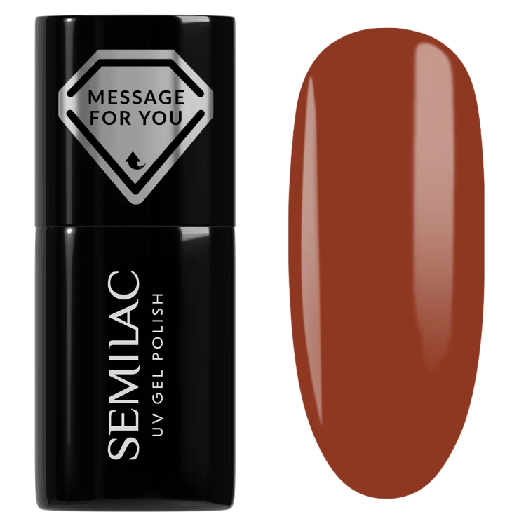 Semilac 735 Rust It Up 7 ml — butelka i swatch koloru