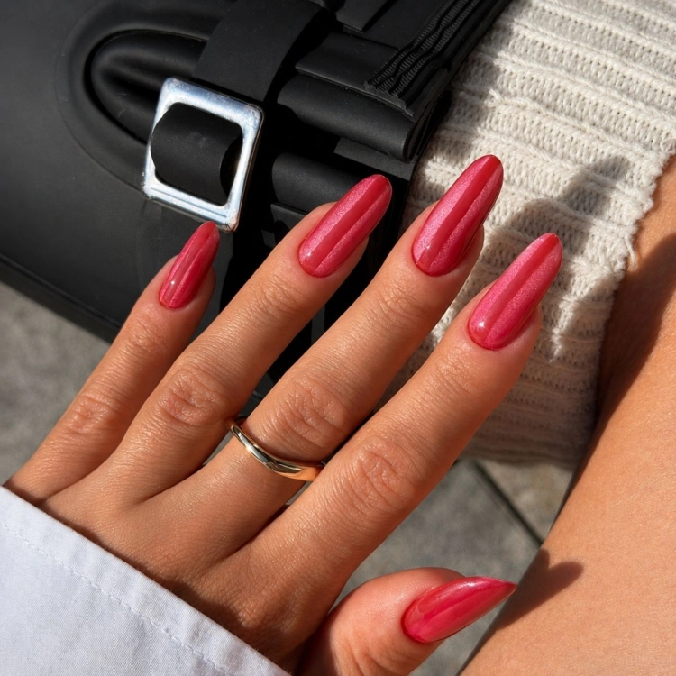 Semilac 736 Crimson Jelly Gloss 7 ml — stylizacja paznokci