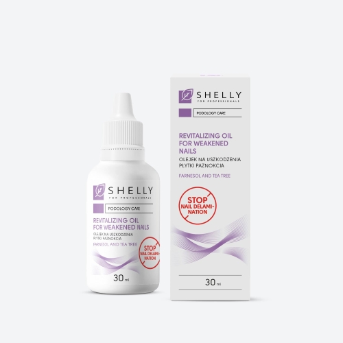 Shelly Olejek do zniszczonej płytki paznokcia 30 ml — butelka z opakowaniem