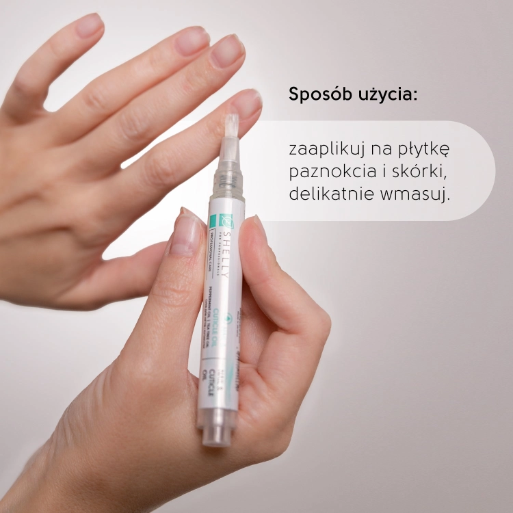 Shelly Olejek do paznokci i skórek z miętą marokańską 3 ml — sposób użycia