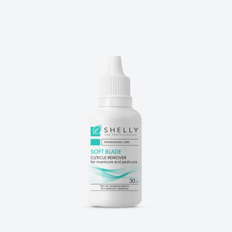 Shelly Preparat do usuwania skórek Soft Blade 30 ml — butelka z opakowaniem