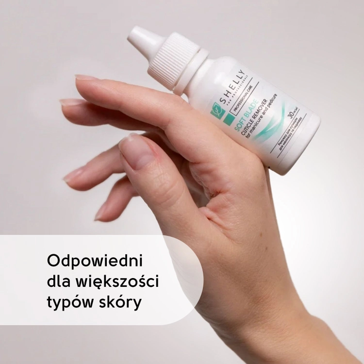 Shelly Preparat do usuwania skórek Soft Blade 30 ml — zabieg na dłoniach