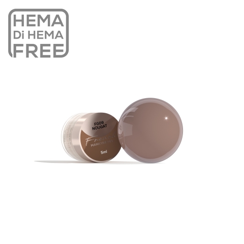 Makear French Manicure Gel Nougat FG09 5 ml — słoiczek i kolor żelu