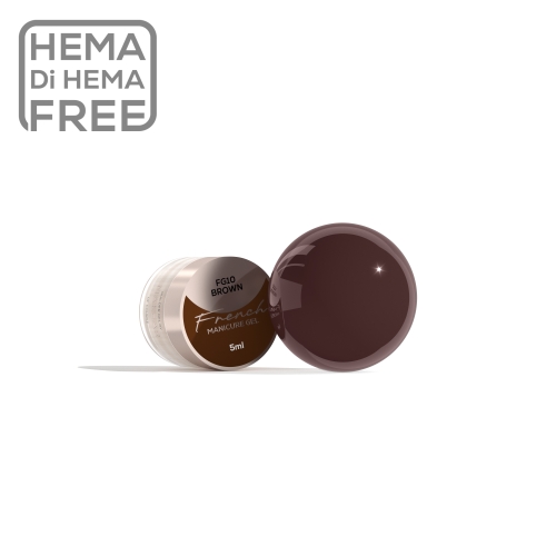 Makear French Manicure Gel Brown FG10 5 ml — słoiczek i kolor żelu