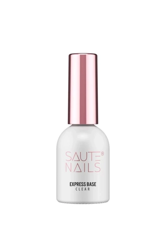 Saute Nails Baza hybrydowa Express Base Clear 8 ml - bezbarwna TPO & HEMA Free