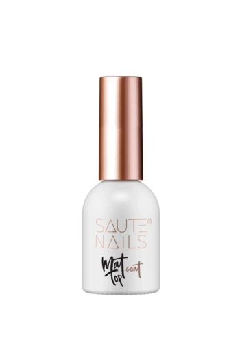 Saute Nails Top hybrydowy Matt Top No Wipe 8 ml - aksamitny mat