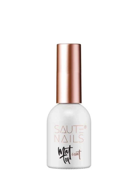 Saute Nails Top hybrydowy Matt Top No Wipe 8 ml - aksamitny mat