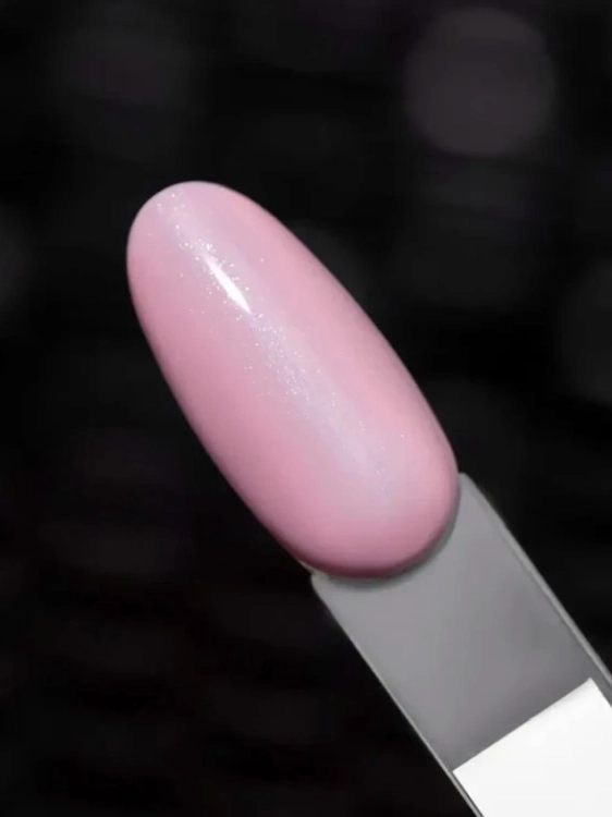 Saute Nails Lakier hybrydowy S196 Stracciatella 8 ml - pudrowy róż z drobiną