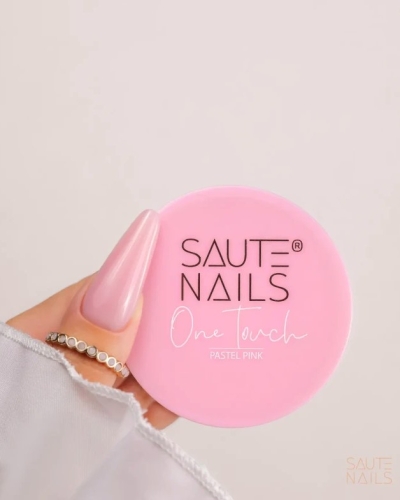 Saute Nails Żel budujący One Touch Pastel Pink 30 g - pastelowy róż