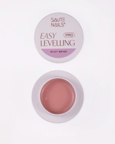 Saute Nails Żel budujący Easy Levelling PRO Silky Beige 30 g - chłodny beż