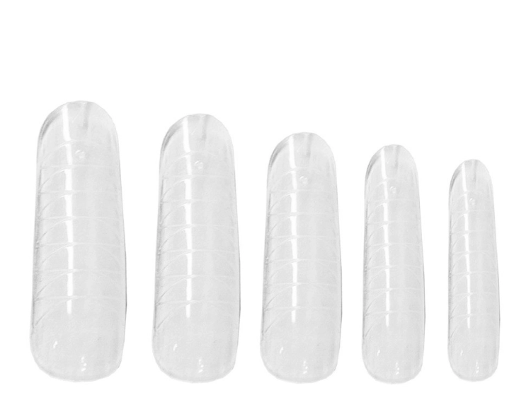 Clavier Dual formy do przedłużania paznokci Natural Look 120szt — kształt form w różnych rozmiarach
