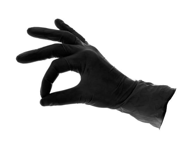 Jednorazowe Rękawiczki CZARNE NITRYLOWE 100szt S