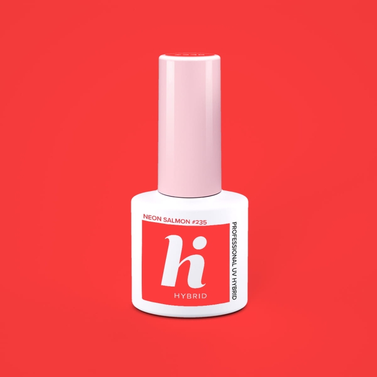 Lakier hybrydowy hi hybrid 5 ml Neon Salmon #235