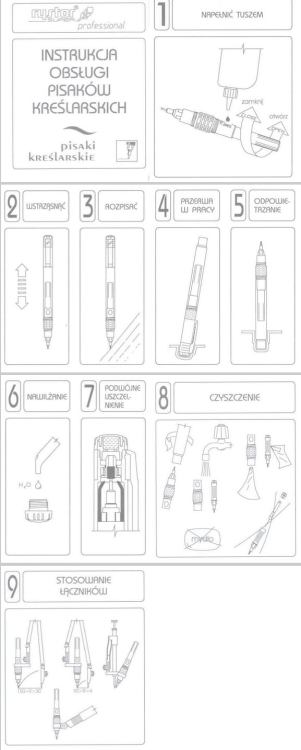 Rapidograf Rystor 0,18mm