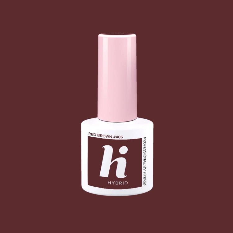 Lakier hybrydowy hi hybrid 5 ml Red Brown #406