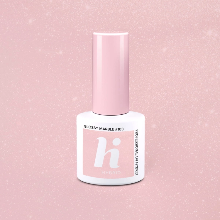 Lakier hybrydowy hi hybrid 5 ml Glossy Marble #103