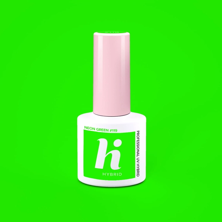 Lakier hybrydowy hi hybrid 5 ml  Neon Green #119