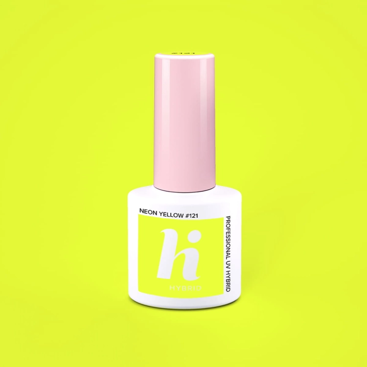 Lakier hybrydowy hi hybrid 5 ml  Neon Yellow #121