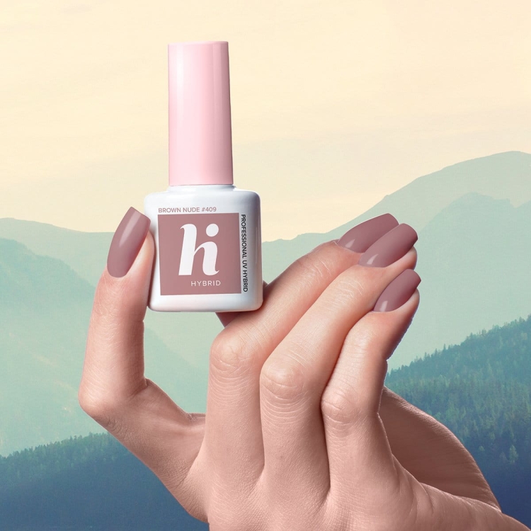 Lakier hybrydowy hi hybrid 5 ml Brown Nude #409