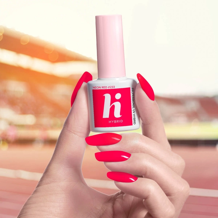 Lakier hybrydowy hi hybrid 5 ml Neon Red #233