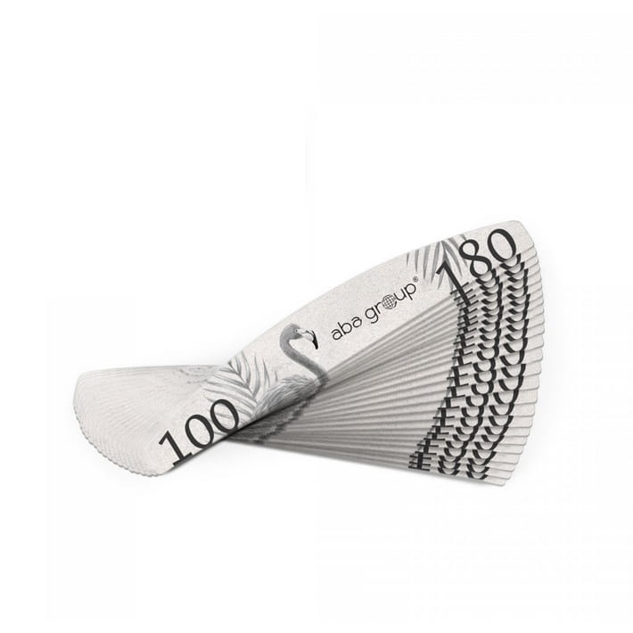 25szt ABA group Pilnik półksiężyc 100/180 Flaming