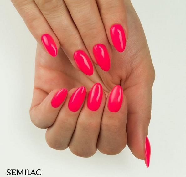SEMILAC®  Lakier hybrydowy Semilac 042 Neon Raspberry - 7 ml