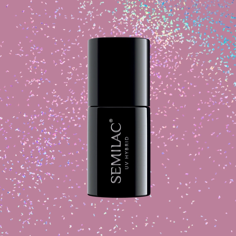 SEMILAC® 319 Lakier hybrydowy UV Hybrid Semilac Shimmer Dust Pink 7ml