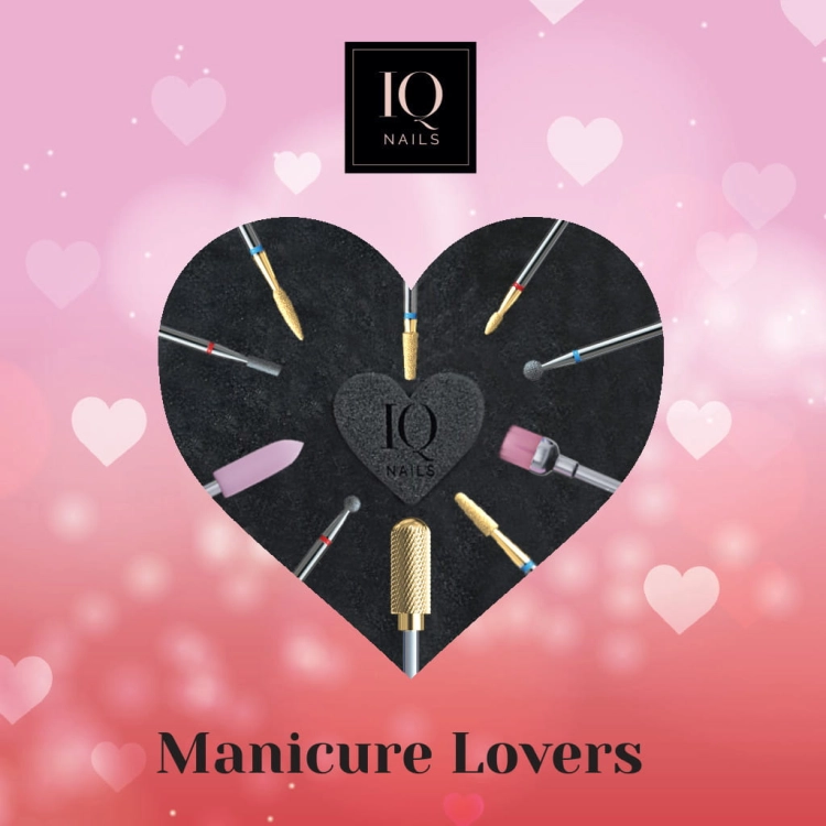 IQ Nails Zestaw frezów Manicure Lovers