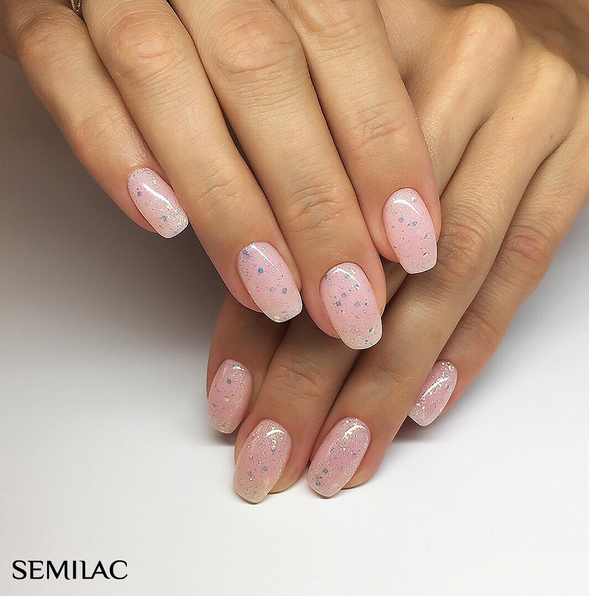 SEMILAC®  Lakier hybrydowy Semilac 002 Delicate French - TRANSPARENTNY - 7 ml