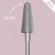 frez Safe End IQ Nails srebrny, srebrna powłoka frez, frez delikatny stożek, narzędzia do manicure profesjonalne, frez węglik spiekany, ściąganie masy hybrydowej i żelowej, 221.111.060, frez nasze paznokcie