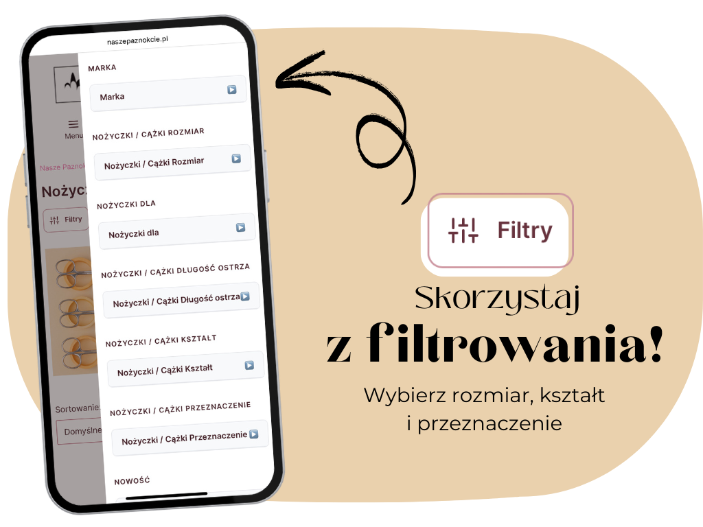 Filtrowanie nożyczek i cążek