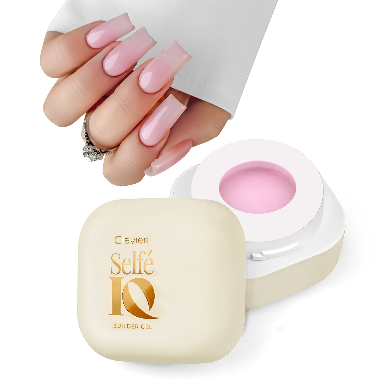 Clavier Selfe IQ Gel Pinky Promise 50g – samopoziomujący żel budujący