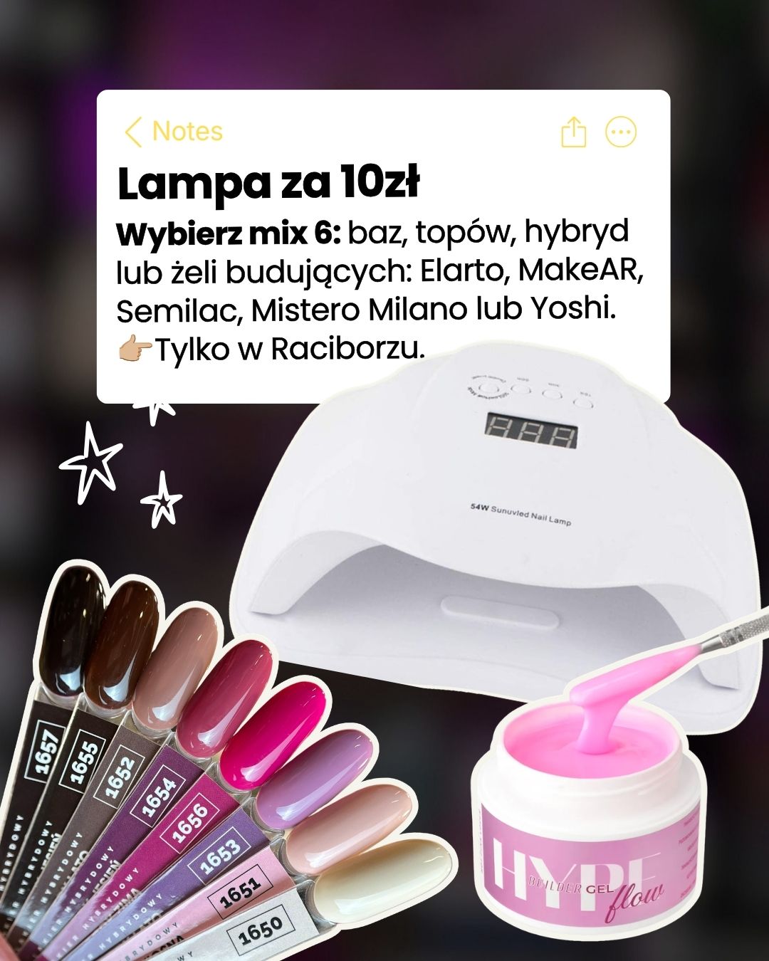 Lampa UV LED 54W za 10 zł - promocja Nasze Paznokcie Racibórz